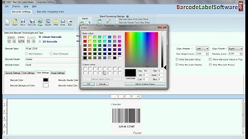 Understand how to create and print barcode label with Code 128 Barcode Font