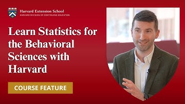 Learn Statistics for the Behavioral Sciences with Harvard