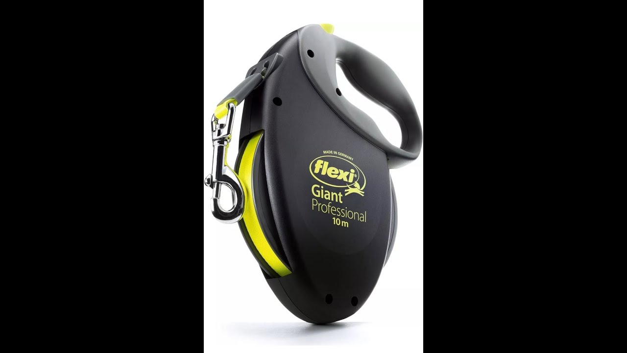 FLEXI giant professional 10 metre extendable dog lead - YouTube