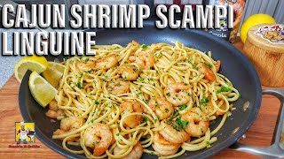 Cajun Shrimp Scampi Linguine | Cajun Pasta Recipe