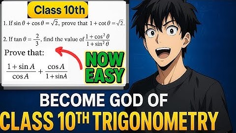 🔥BECOME GOD OF CLASS 10TH TRIGNOMETRY💀😱 | STANDARD & BASIC MATHS | CBSE 2026