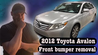 2012 Toyota Avalon Front Bumper Removal