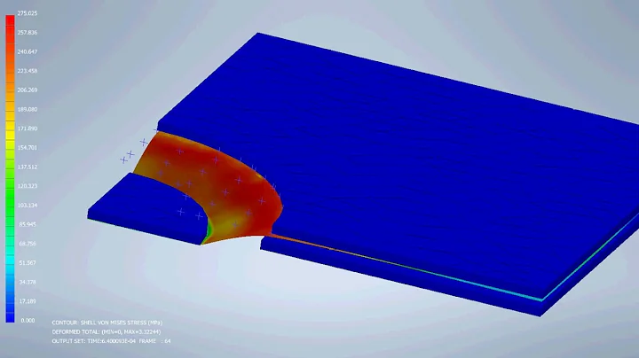 Inventor NASTRAN - shell elements explicit punch through