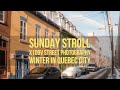 Fujifilm x100v street photography in quebec city  winter in town