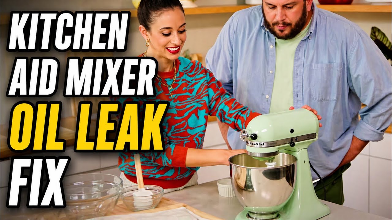 How to Fix a KitchenAid Mixer Leaking Brown Oil - YouTube