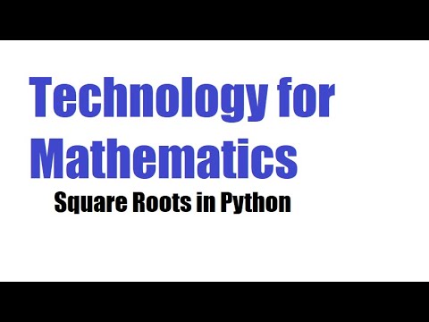 Square Roots in Python - YouTube