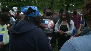 "Play his music" says family at vigil for slain rapper in Milwaukee