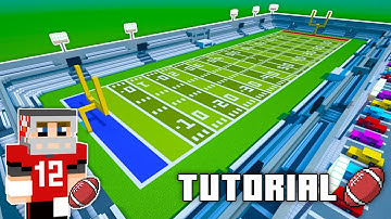 Minecraft Tutorial: How To Make A American Football Stadium "2023 City Build"