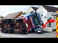 The Worst Traffic Accidents - Truck Crash | Dump Truck Turnover | Excavator Falling Off Cliff