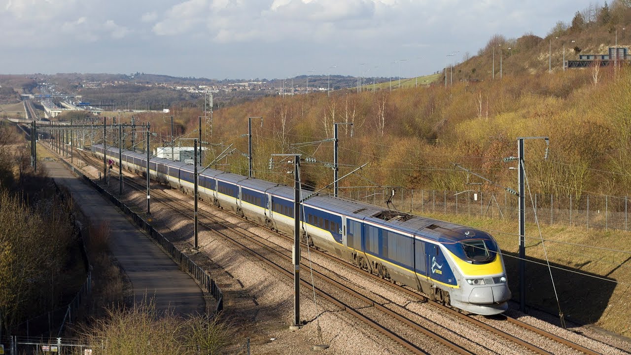 Eurostar Class 374, 373, e320s, e300s and Class 395 Javelin Trains on HS1