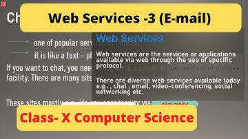 Class X Computer: Web Services (E-mail) | (Part 3) by Sapna