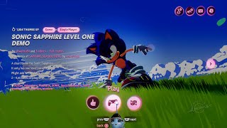Sonic Sapphire Level One Demo Dreams Ps5 4K