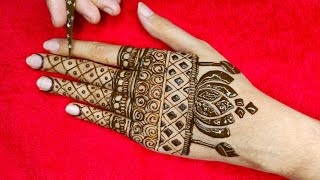 VERY BEAUTIFUL LATEST FLORAL ARABIC HENNA MEHNDI DESIGN FOR BACK HAND| UNIQUE  LOTUS MEHNDI DESIGNS