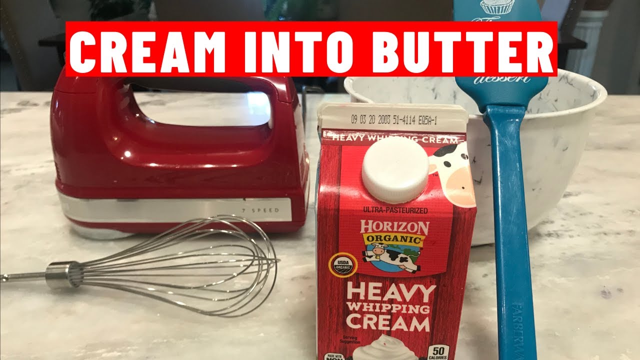 Very Easy Homemade Butter Recipe How To Make Butter From Heavy Cream 