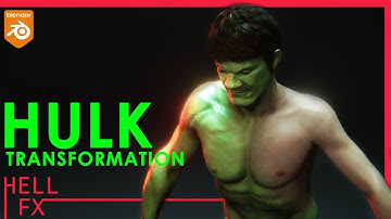 Advance Morphing Animation Made Easy in Blender | Hulk Transformation