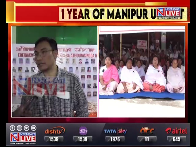 One year of Manipur violence: Shutdown in valley, IDPs stage sit-in-protest