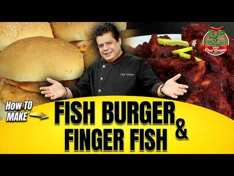 How To Make Fish Burger & Finger Fish | Mirch Masala | Chef Gulzar | GTV News