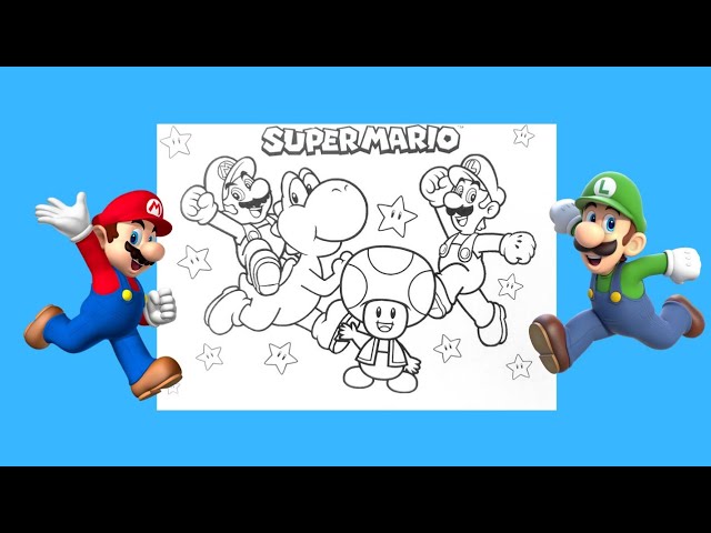 Coloring Pages: Mario Coloring Pages Free and Printable