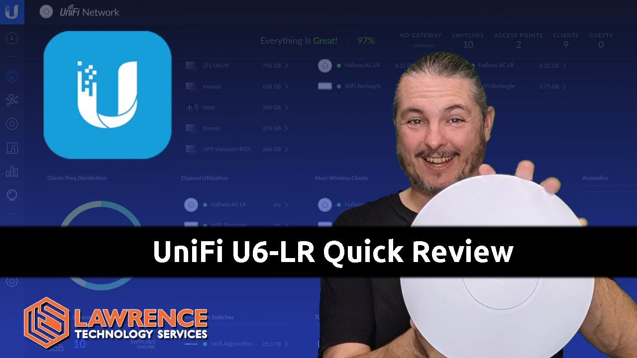 Ubiquiti Unifi U6-LR Quick Review - YouTube
