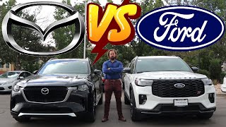 Which Soccer Mom Car Is Best? 2025 Ford Explorer Vs 2025 Mazda Cx-90