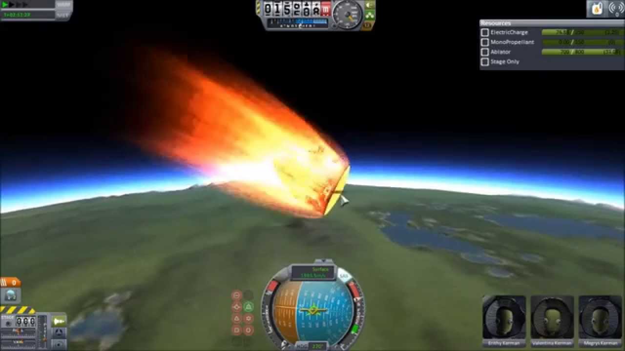 KSP Auto Parachute Reentry YouTube