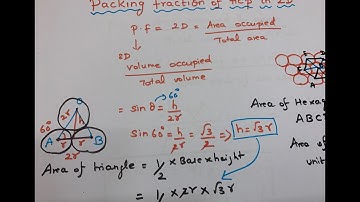 Packing fraction of Hexagonal close packing in Two dimension-Solid State
