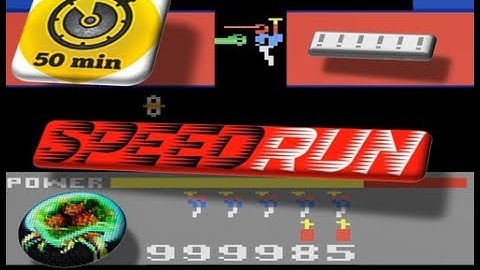 H.E.R.O. (Atari 2600) 1,000,000 in 50 minutes! Speedrun by TRB_MetroidTeam HERO perfect score record