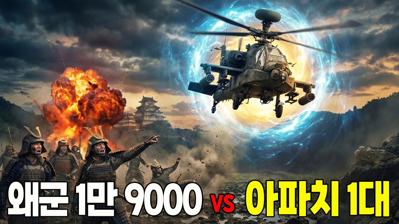 타임슬립1592: 탄금대 전투에 나타난 아파치 1대 왜군 1만9000명을 물리치다!!