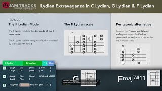 backing track: lydian extravaganza - learn & jam