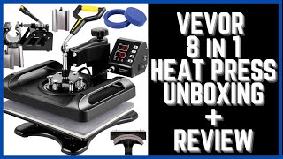 Vevor 8 in 1 Heat Press Unboxing and Review I Period Six Designs