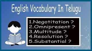 English Vocabulary In Telugu | Vocabulary in telugu | Deeksha Academy | APPSC |TSPSC | UPSC screenshot 5