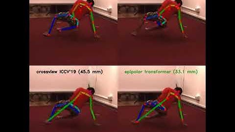 epipolar transformers human pose demo (sitting down)