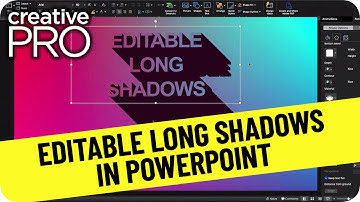 PowerPoint How-To: Create Long Shadows on Editable Text (Video Tutorial)