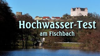 Hochwasser-Test am Fischbach im Odenwald