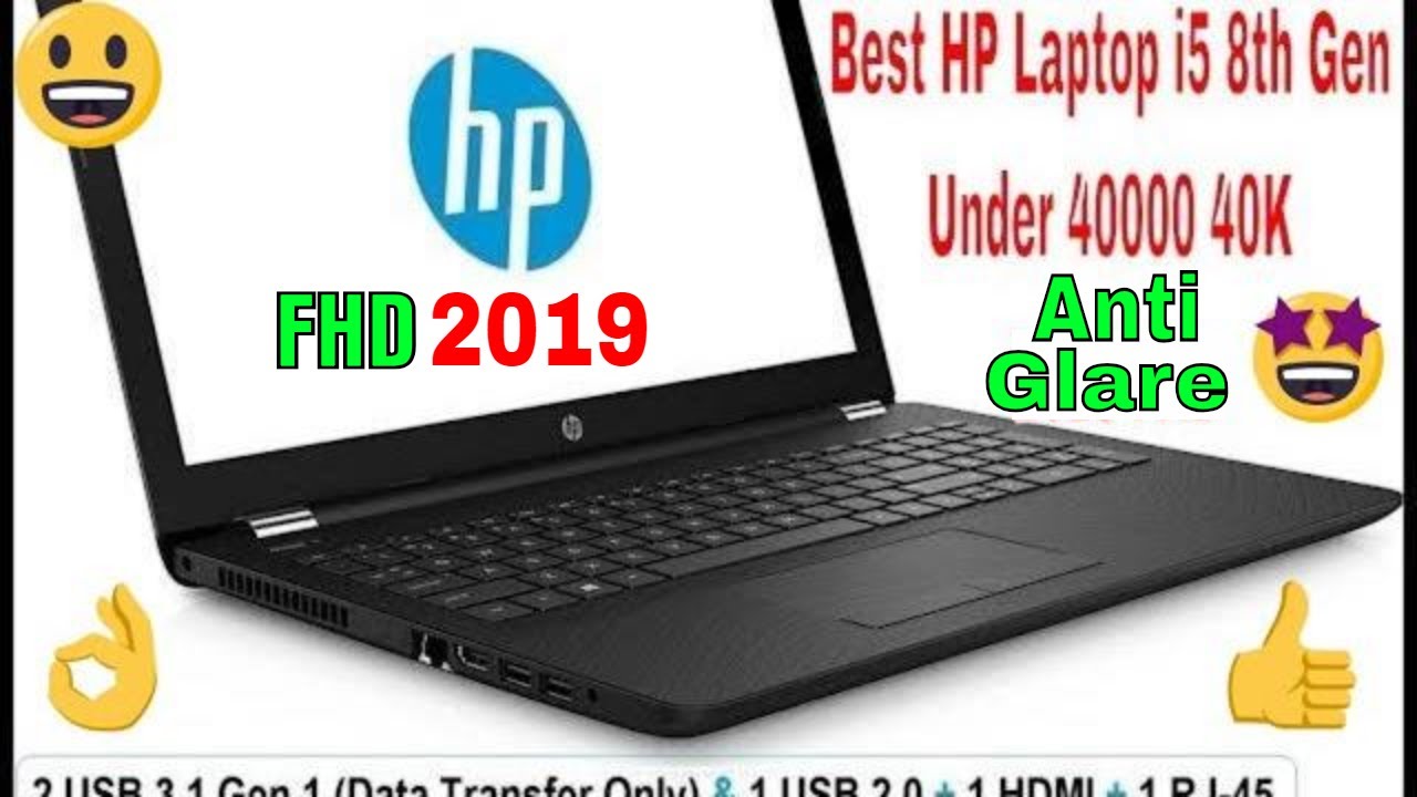 Best HP Laptop i5 8th Gen Under 40000 40K 2018 FHD BS146TU YouTube