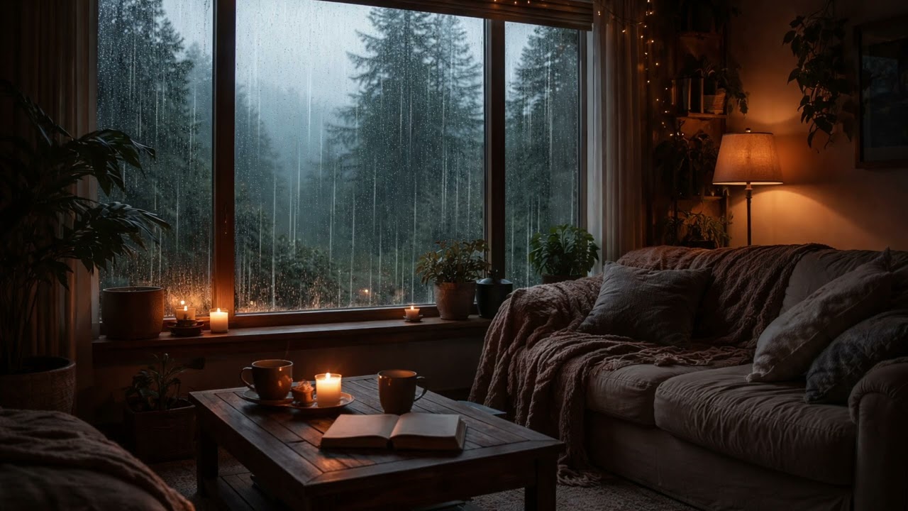 Cozy Room with Rain sounds | 30 Minutes