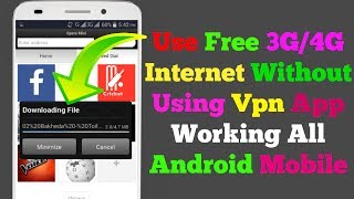 Use Free 3G 4G Internet Without Vpn Software working All Android Mobile screenshot 1