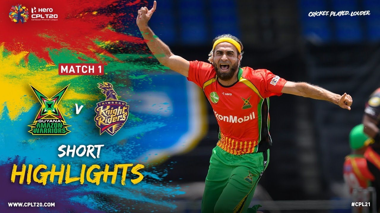 Highlights Guyana Amazon Warriors vs Trinbago Knight Riders CPL 2021