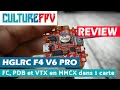 HGLRC F4 V6 PRO | contrôleur de vol, PDB et VTX en une seule carte
