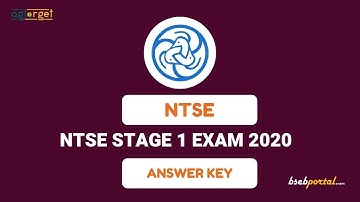NTSE Answer Key 2020 Stage 1 Released: Download State Wise Answer Key MAT/SAT