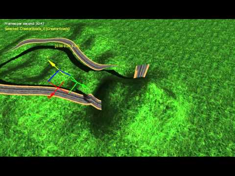 Creator of roads for neoaxis engine