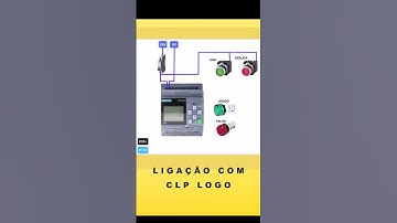 Esquema de Ligação com CLP Logo Siemens #automaçãoindustrial #siemens #eletrica