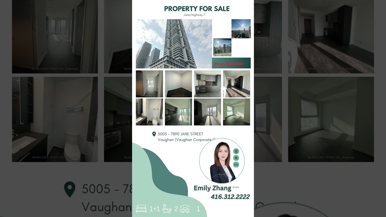 📍Modern Condo in the Heart of Vaughan | 5005 - 7890 Jane Street