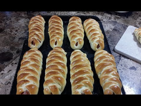 فيديو: كيف نخبز فطائر النقانق