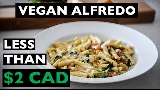 ULTIMATE vegan creamy Alfredo Sauce Recipe | Less than $2