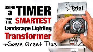 Using a Timer with the Smartest LED Low Voltage Landscape Lighting Transformer!