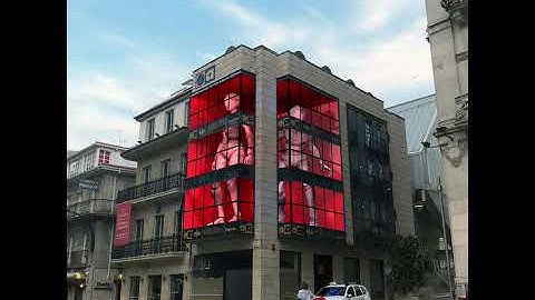 LED Displays Video Mapping Test. Puerta del Sol, Vigo (ES)