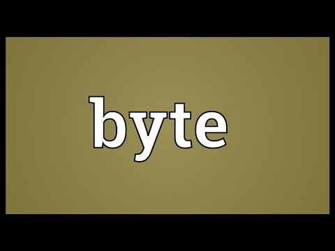 Byte Meaning