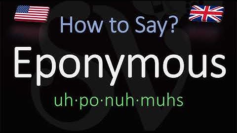 How to Pronounce Eponymous? (CORRECTLY) Meaning & Pronunciation