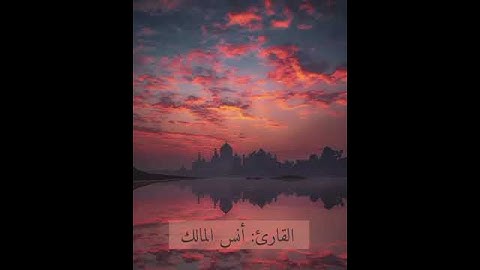 تلاوة خاشعة للشيخ انس مالك